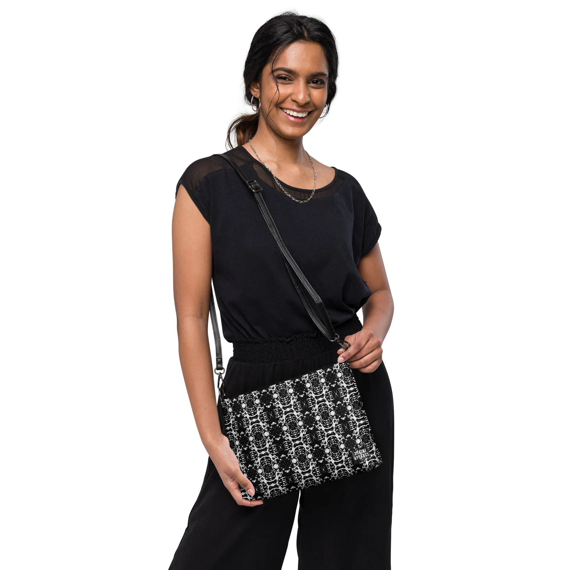White Mosaic Crossbody bag
