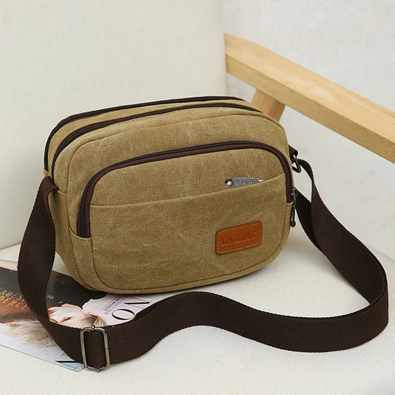 Women's & Men's & Canvas Business Cashier Selling Vegetables Shoulder Bags