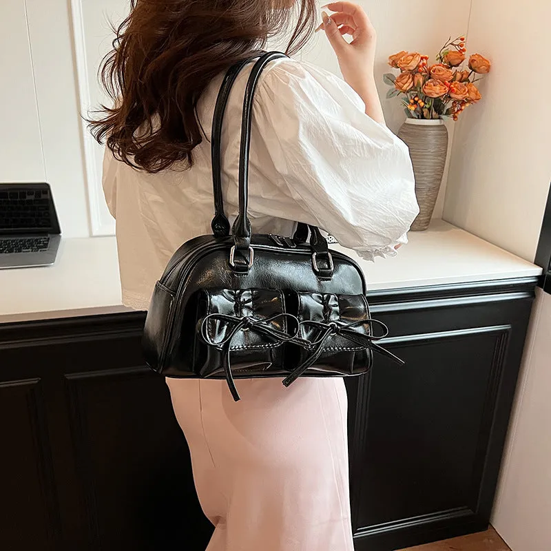 Women's & Men's Trendy Niche Baguette Portable Bow Hot Shoulder Bags