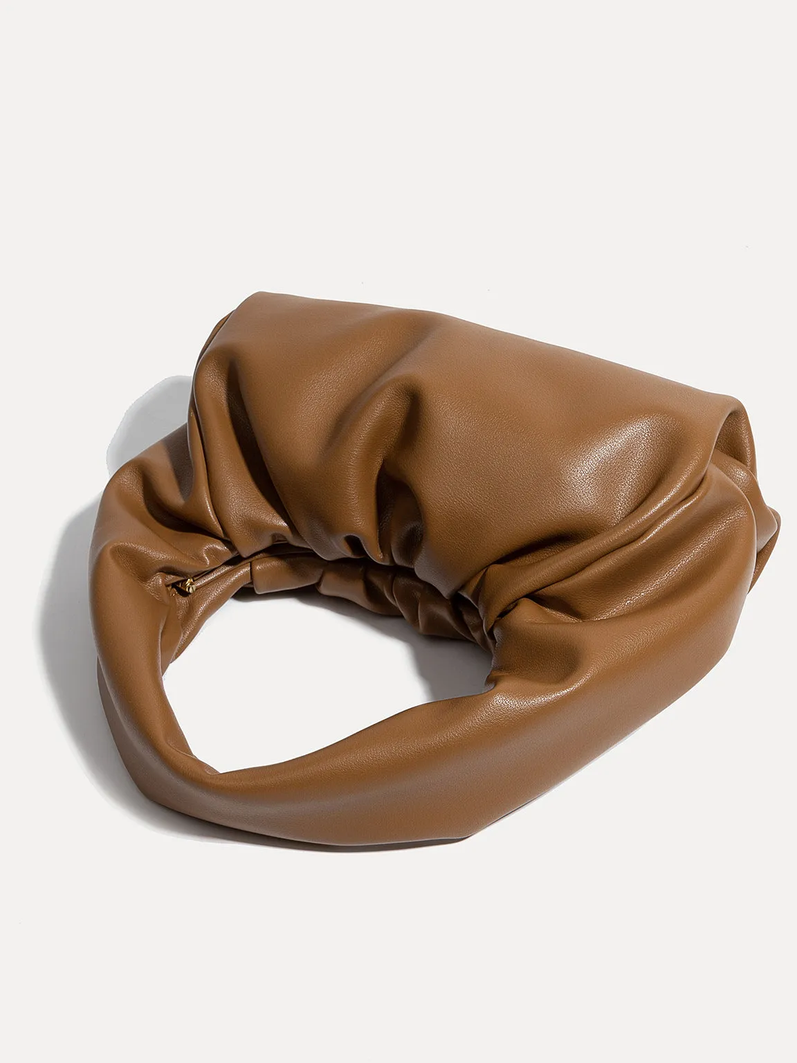 Women's Baggy Shoulder Pouch Bag Ruched Puffy Clutch