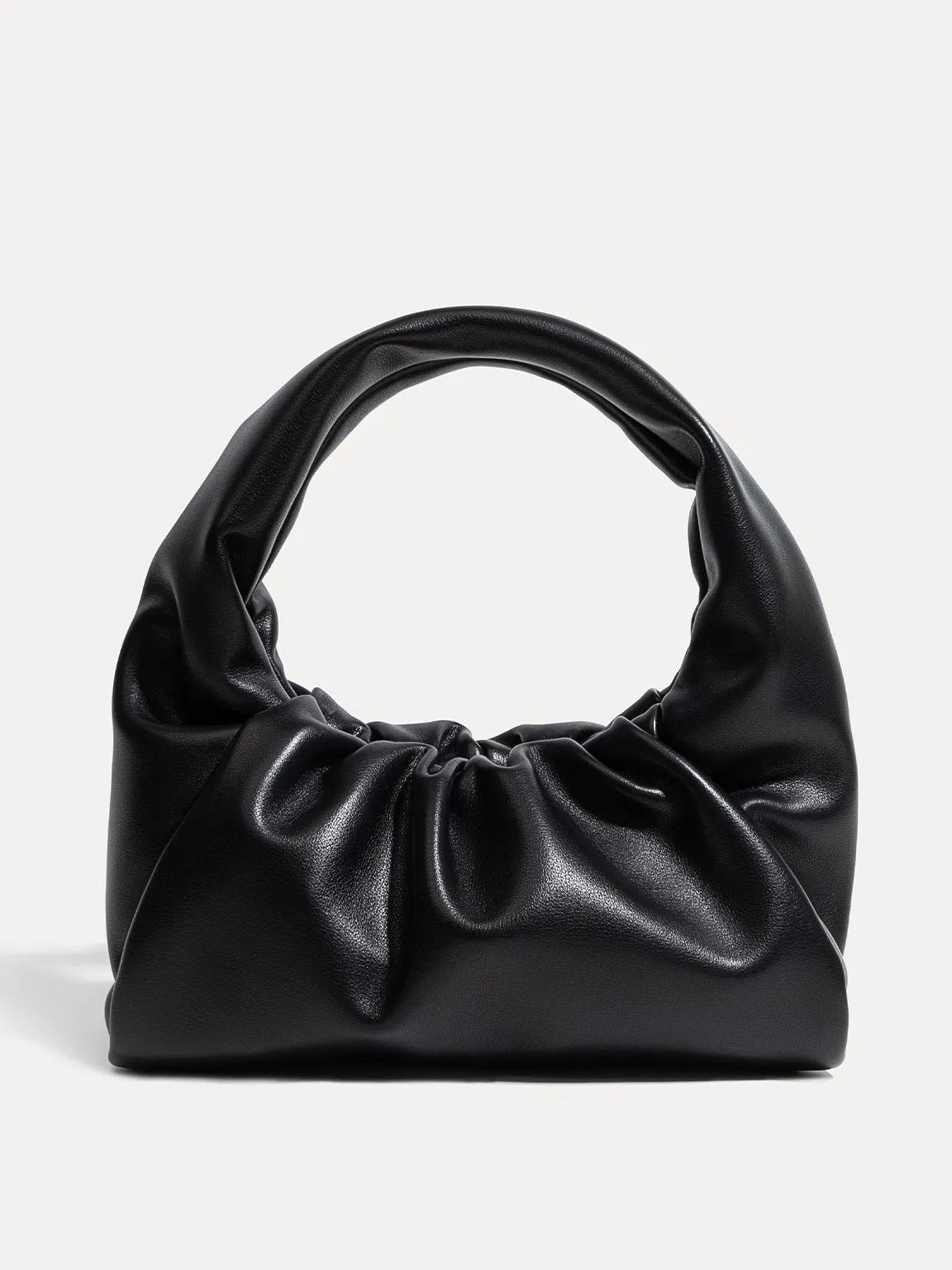 Women's Baggy Shoulder Pouch Bag Ruched Puffy Clutch