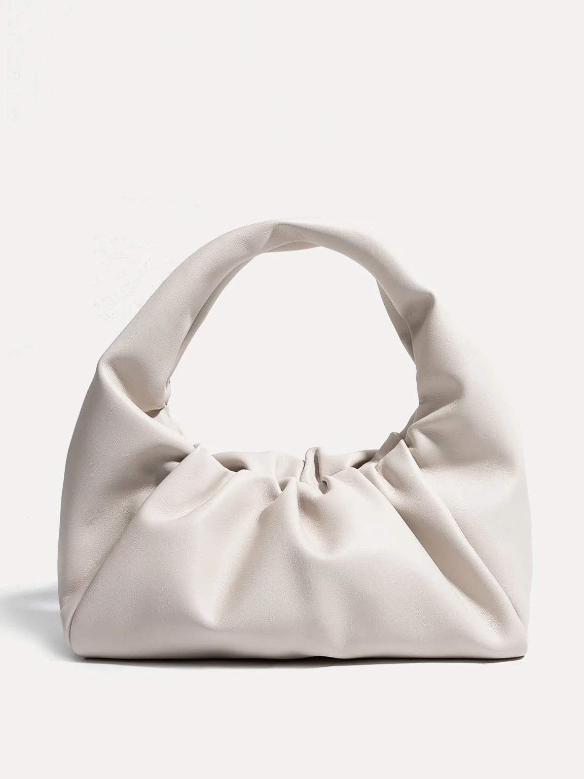 Women's Baggy Shoulder Pouch Bag Ruched Puffy Clutch