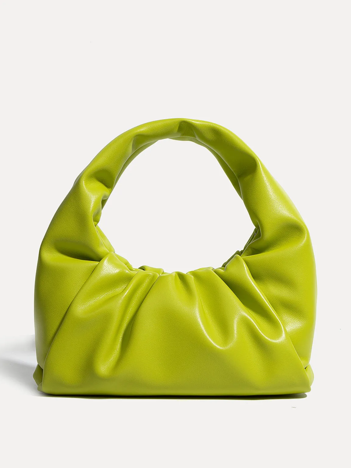 Women's Baggy Shoulder Pouch Bag Ruched Puffy Clutch