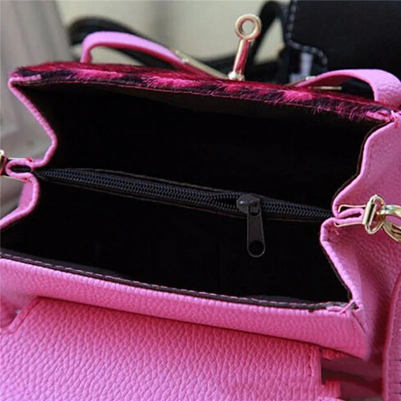 Women's Fashion Leopard Shoulder Cross Body Bag In 5 Colors!