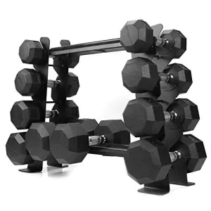 XPRT Fitness Heavy-Duty Dumbbell Rack – Dumbbell Storage Rack, Holds up to 400 lbs. – 2 Tiers Rack, Ideal for 5-30 lbs. Dumbbells – Compact Design, Ideal Home Gym Equipment