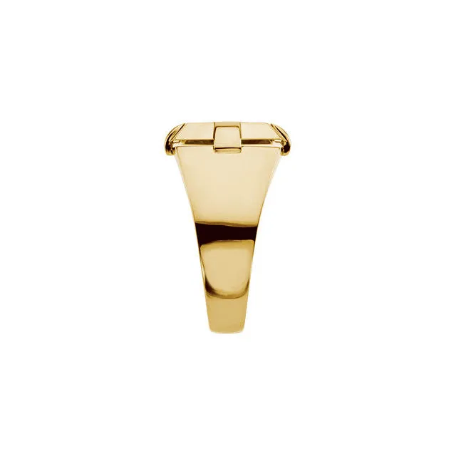Yellow Gold Diamond Cluster Ring